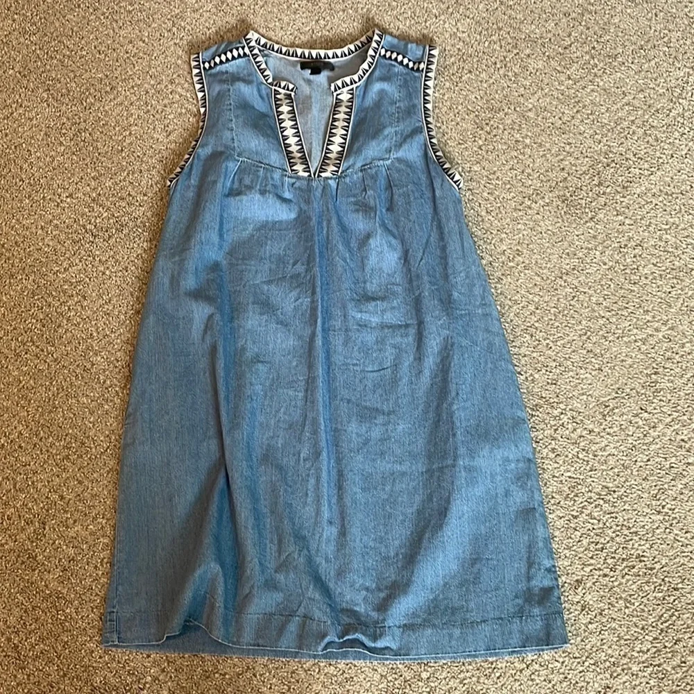 J. Crew dress without the tie.